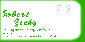 robert zichy business card